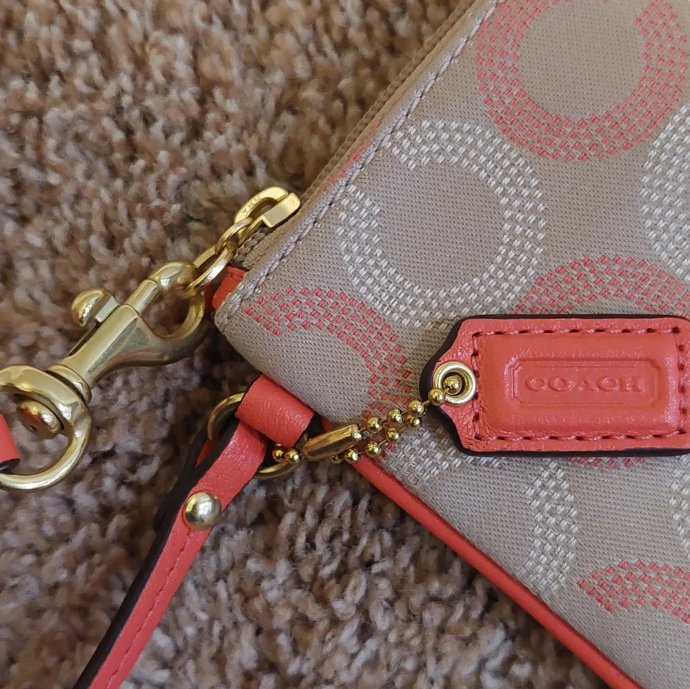 COACH Ashley Dot Op Art Small Wristlet